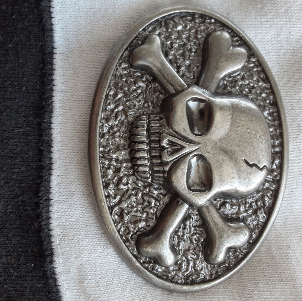 Metal Skull Mens Belt Buckle